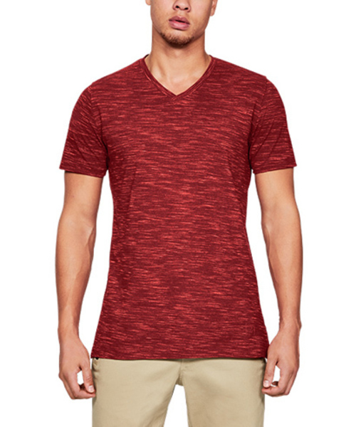 UNDER ARMOUR（アンダーアーマー）の「メンズ ライフスタイル半袖Tシャツ / スポーツスタイルコアVネック（Tシャツ/カットソー・メンズ・ブラック/ダークオリーブ/ホワイト/ネイビー/レッド/チャコールグレー/エメラルド・3XL/M/XXL/S/XL/L/SM/LG/MD）」の7枚目の写真