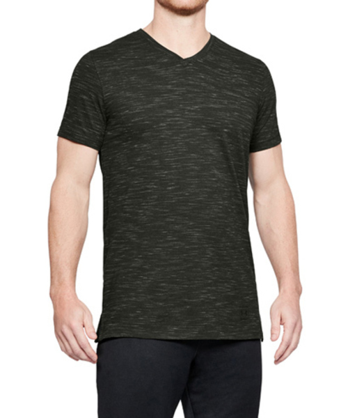 UNDER ARMOUR（アンダーアーマー）の「メンズ ライフスタイル半袖Tシャツ / スポーツスタイルコアVネック（Tシャツ/カットソー・メンズ・ブラック/ダークオリーブ/ホワイト/ネイビー/レッド/チャコールグレー/エメラルド・3XL/M/XXL/S/XL/L/SM/LG/MD）」の5枚目の写真