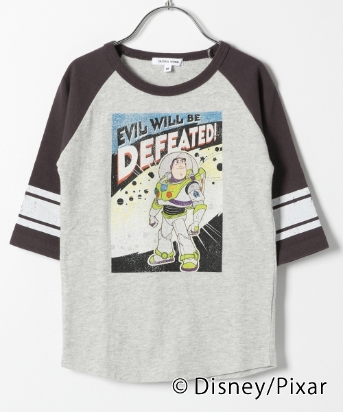 GLOBAL WORK（グローバルワーク）の「【キッズ】ラグランTEE7分袖/782403（Tシャツ/カットソー・キッズ・ブラック/グレー/ホワイト系その他2/ライトピンク・X-LARGE/XX-LARGE/MEDIUM/SMALL/LARGE）」の3枚目の写真