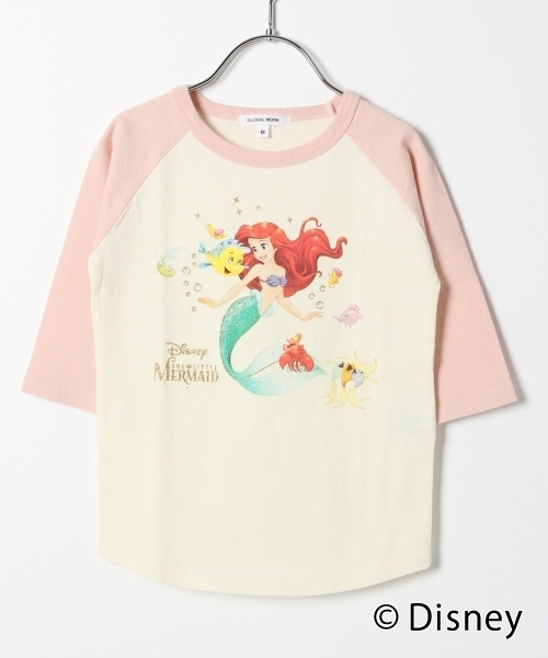 GLOBAL WORK（グローバルワーク）の「【キッズ】ラグランTEE7分袖/782403（Tシャツ/カットソー・キッズ・ブラック/グレー/ホワイト系その他2/ライトピンク・X-LARGE/XX-LARGE/MEDIUM/SMALL/LARGE）」の4枚目の写真