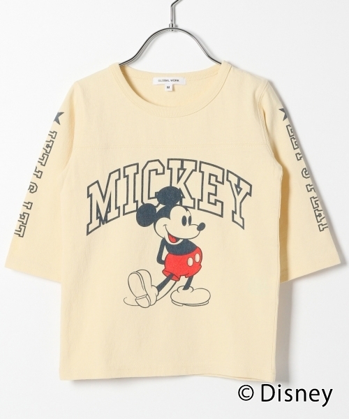 GLOBAL WORK（グローバルワーク）の「【キッズ】ラグランTEE7分袖/782403（Tシャツ/カットソー・キッズ・ブラック/グレー/ホワイト系その他2/ライトピンク・X-LARGE/XX-LARGE/MEDIUM/SMALL/LARGE）」の2枚目の写真