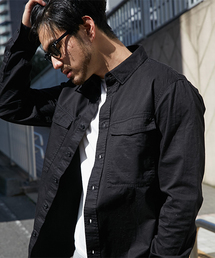 長袖ミリタリーシャツ