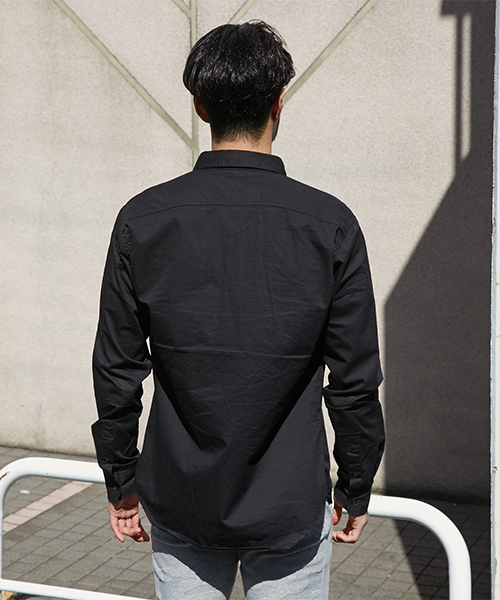 AZUL by moussy（アズールバイマウジー）の「長袖ミリタリーシャツ（シャツ/ブラウス・メンズ・ブラック/カーキ・SMALL/MEDIUM/LARGE）」の9枚目の写真