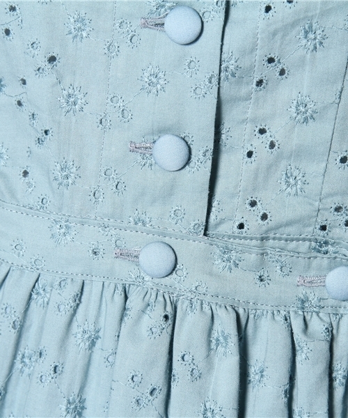 BEAMS BOY（ビームスボーイ）の「○O.ｶｯﾄﾜｰｸNurDrsLS（ワンピース・レディース・ホワイト/ブルー・ONE SIZE）」の11枚目の写真