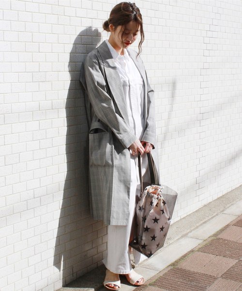 TEMBEA（テンベア）の「【TEMBEA /テンベア】JS別注星柄 デリバリートート◆#（トートバッグ・レディース・ホワイト/ブラック・FREE）」の3枚目の写真