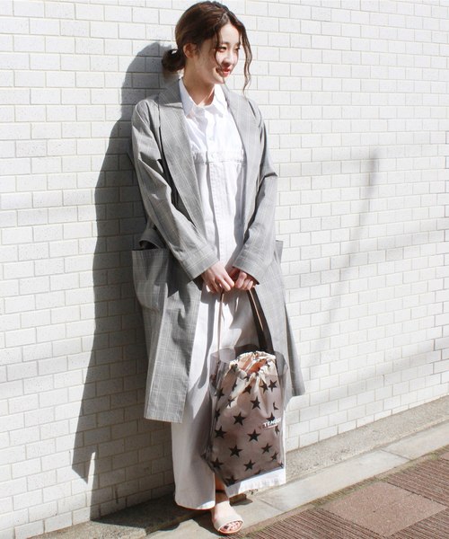 TEMBEA（テンベア）の「【TEMBEA /テンベア】JS別注星柄 デリバリートート◆#（トートバッグ・レディース・ホワイト/ブラック・FREE）」の5枚目の写真