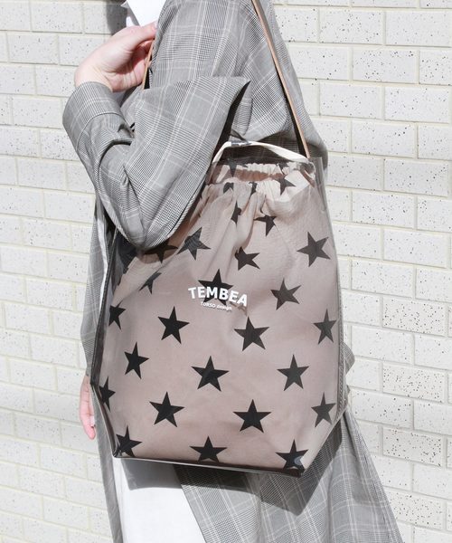 TEMBEA（テンベア）の「【TEMBEA /テンベア】JS別注星柄 デリバリートート◆#（トートバッグ・レディース・ホワイト/ブラック・FREE）」の7枚目の写真