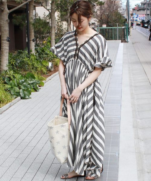 TEMBEA（テンベア）の「【TEMBEA /テンベア】JS別注星柄 デリバリートート◆#（トートバッグ・レディース・ホワイト/ブラック・FREE）」の9枚目の写真