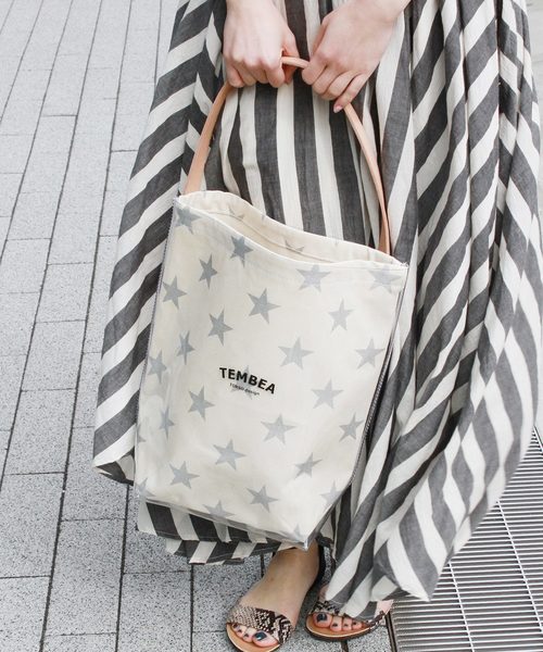 TEMBEA（テンベア）の「【TEMBEA /テンベア】JS別注星柄 デリバリートート◆#（トートバッグ・レディース・ホワイト/ブラック・FREE）」の11枚目の写真