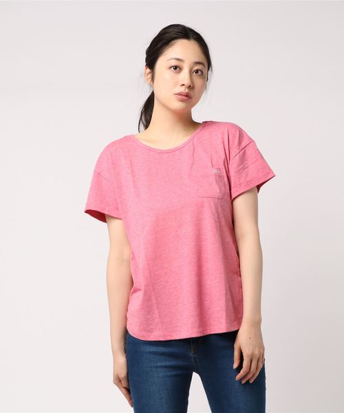 BILLABONG(ビラボン)の「BILLABONG レディース Tシャツ(Tシャツ/カットソー・レディース・ブラック/ピンク/ホワイト・MEDIUM)」の1枚目の写真