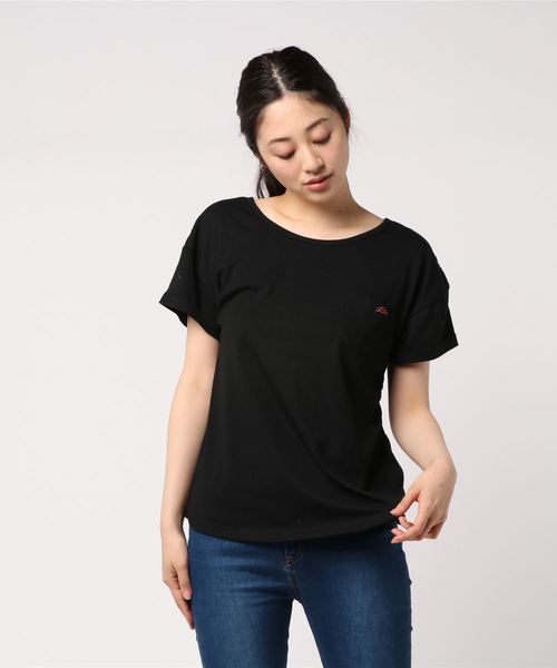 BILLABONG(ビラボン)の「BILLABONG レディース Tシャツ(Tシャツ/カットソー・レディース・ブラック/ピンク/ホワイト・MEDIUM)」の3枚目の写真