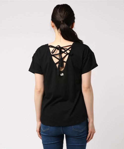 BILLABONG(ビラボン)の「BILLABONG レディース Tシャツ(Tシャツ/カットソー・レディース・ブラック/ピンク/ホワイト・MEDIUM)」の5枚目の写真