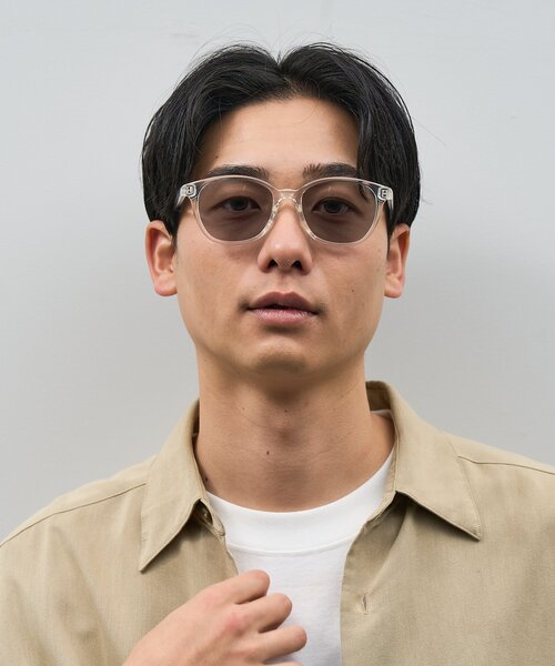 美品!PRADAサングラス Zoff 高UVカットカラーレンズに交換済み Zoff SUNCUTGlasses/UV100%CUT ウェリントン型 サングラス