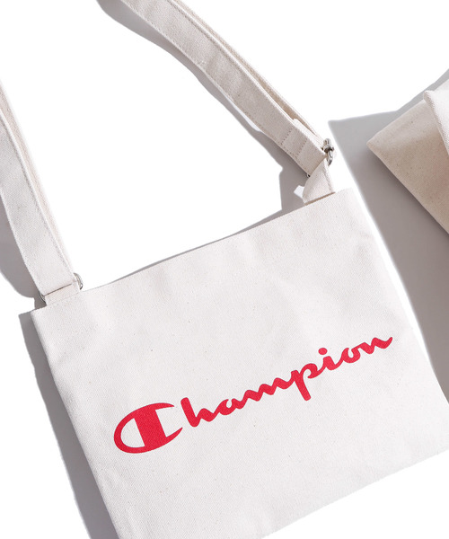 Champion(チャンピオン)の「∴WEGO/Champion別注サコッシュ(ショルダーバッグ・メンズ・ホワイト/ブラック/レッド/ピンク/グリーン/マスタード・FREE)」の6枚目の写真