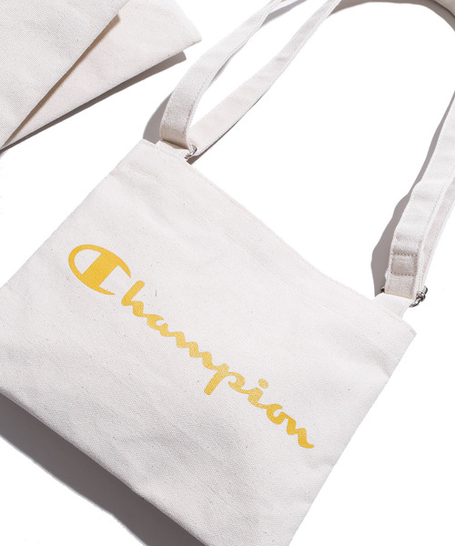 Champion(チャンピオン)の「∴WEGO/Champion別注サコッシュ(ショルダーバッグ・メンズ・ホワイト/ブラック/レッド/ピンク/グリーン/マスタード・FREE)」の5枚目の写真