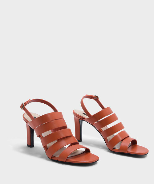 CHARLES & KEITH(チャールズ & キース)の「マルチストラップスリングバックサンダル / MULTI STRAP SLINGBACK SANDALS(サンダル・レディース・オレンジ/ライトグレー・23cm/24.5cm/23.5cm/25cm)」の10枚目の写真