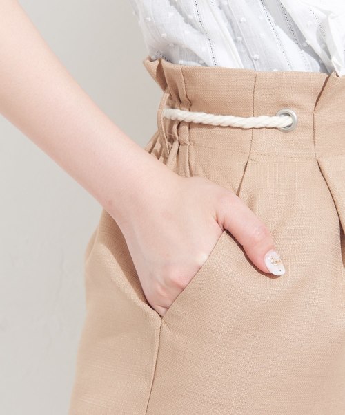 natural couture(ナチュラルクチュール)の「ツイストコード付マリンパンツ(その他パンツ・レディース・ベージュ/ネイビー/ストライプ・FREE)」の13枚目の写真