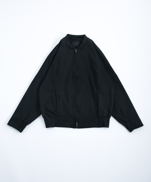 OURET(オーレット)の「ドルマンZIPブルゾン - TCモックロディ -(ブルゾン・メンズ・ブラック/ホワイト系その他・1/3/2)」の1枚目の写真