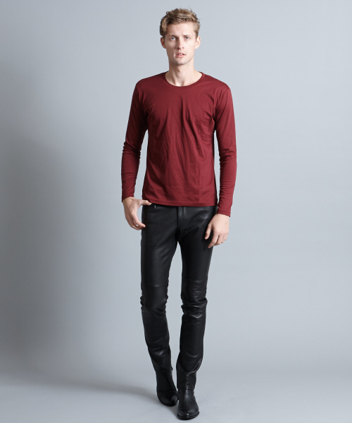 5351 POUR LES HOMMES(ゴーサンゴーイチプールオム)の「プライマリースムース長袖カットソー(Tシャツ/カットソー・メンズ・ホワイト/ブラック/ボルドー・44/46/48)」の19枚目の写真