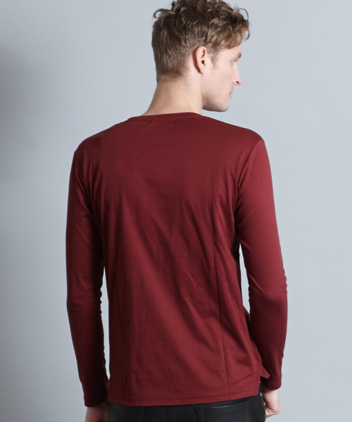 5351 POUR LES HOMMES(ゴーサンゴーイチプールオム)の「プライマリースムース長袖カットソー(Tシャツ/カットソー・メンズ・ホワイト/ブラック/ボルドー・44/46/48)」の16枚目の写真