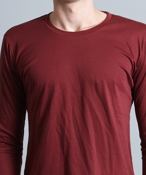 5351 POUR LES HOMMES(ゴーサンゴーイチプールオム)の「プライマリースムース長袖カットソー(Tシャツ/カットソー・メンズ・ホワイト/ブラック/ボルドー・44/46/48)」の15枚目の写真