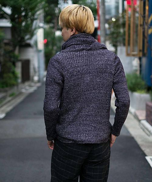 FUGA（フーガ）の「ボリュームドレープニット（Tシャツ/カットソー・メンズ・ライトグレー/ミックスグレー・M/L）」の11枚目の写真