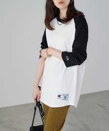 Champion | 【Champion】レディース チャンピオン ベースボール ロング Tシャツ(Tシャツ/カットソー)