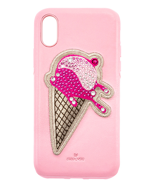 SWAROVSKI(スワロフスキー)の「No Regrets Ice Cream Smartphone ケース(カバー付き)(モバイルケース/カバー)」|ピンク