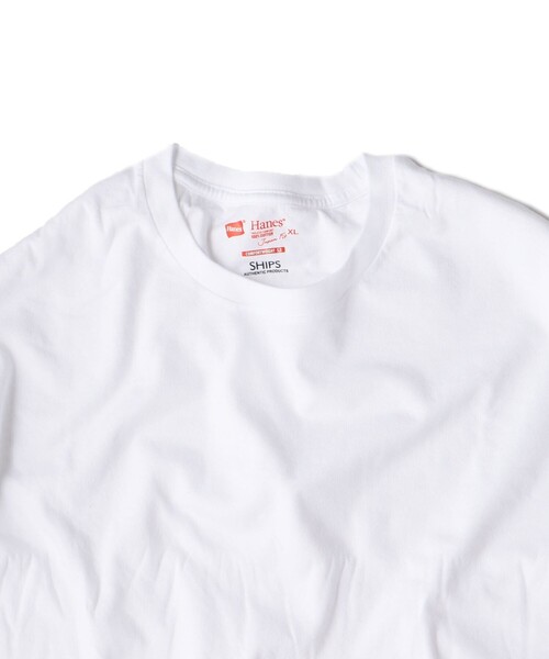 HANES(ヘインズ)の「Hanes×SHIPS: 別注 NEW Tシャツ Japan Fit (2枚組)(Tシャツ/カットソー・メンズ・ホワイト・SMALL/X-LARGE/LARGE/MEDIUM)」の7枚目の写真