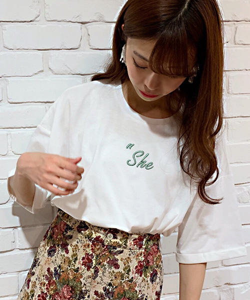 apres jour（アプレジュール）の「アソート袖ロールTシャツ【ZOZOTOWN限定アイテム】（Tシャツ/カットソー・レディース・ブラック/オフホワイト/ライトグリーン/その他/ホワイト系その他/ラベンダー/スモークピンク/モカ/ライトピンク・フリー）」の10枚目の写真