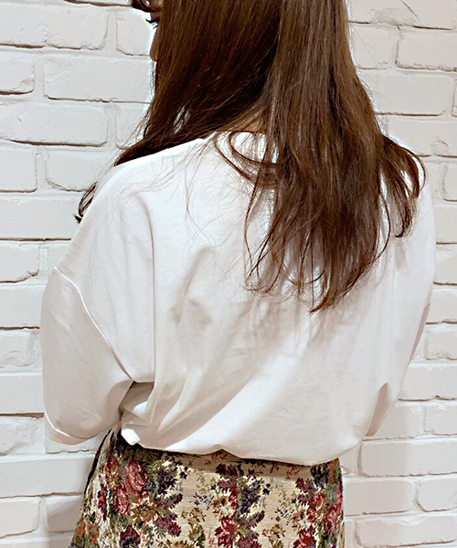 apres jour（アプレジュール）の「アソート袖ロールTシャツ【ZOZOTOWN限定アイテム】（Tシャツ/カットソー・レディース・ブラック/オフホワイト/ライトグリーン/その他/ホワイト系その他/ラベンダー/スモークピンク/モカ/ライトピンク・フリー）」の15枚目の写真