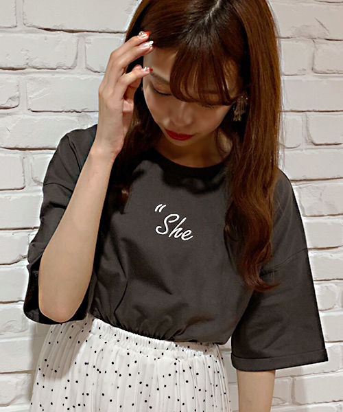 apres jour（アプレジュール）の「アソート袖ロールTシャツ【ZOZOTOWN限定アイテム】（Tシャツ/カットソー・レディース・ブラック/オフホワイト/ライトグリーン/その他/ホワイト系その他/ラベンダー/スモークピンク/モカ/ライトピンク・フリー）」の18枚目の写真