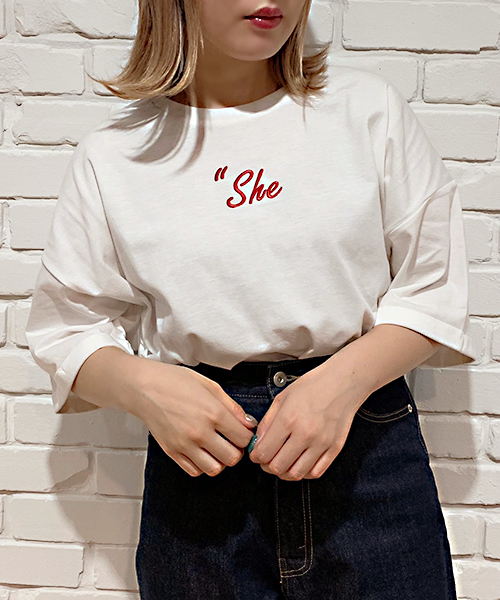 apres jour（アプレジュール）の「アソート袖ロールTシャツ【ZOZOTOWN限定アイテム】（Tシャツ/カットソー・レディース・ブラック/オフホワイト/ライトグリーン/その他/ホワイト系その他/ラベンダー/スモークピンク/モカ/ライトピンク・フリー）」の22枚目の写真