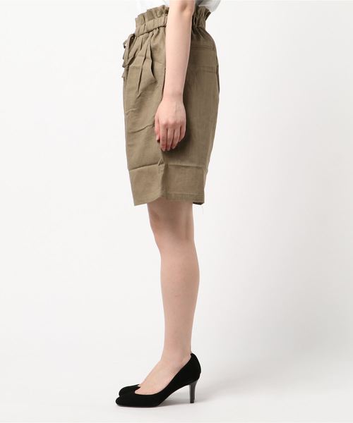 flower（フラワー）の「ベーシックハーフパンツ（その他パンツ・レディース・ベージュ/カーキ・FREE）」の3枚目の写真