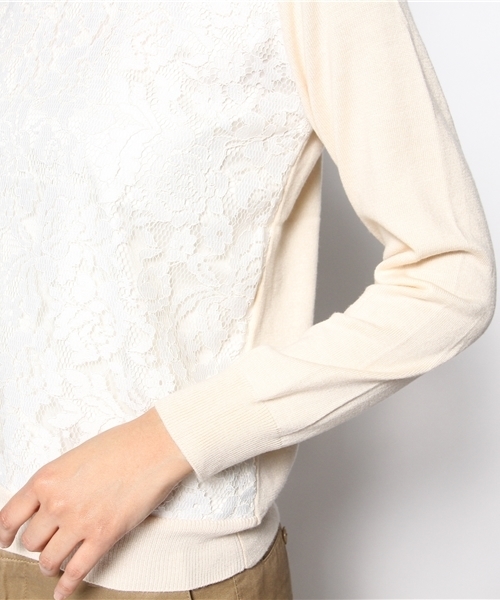 VIS（ビス）の「マエミレースツカイニットプルオーバー（ニット/セーター・レディース・クリーム/その他3/ベージュ系/ベージュ系その他/ブルー/インディゴブルー/クリアイエロー/ライトイエロー・MEDIUM）」の13枚目の写真