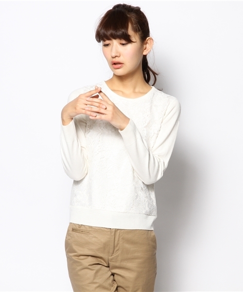 VIS（ビス）の「マエミレースツカイニットプルオーバー（ニット/セーター・レディース・クリーム/その他3/ベージュ系/ベージュ系その他/ブルー/インディゴブルー/クリアイエロー/ライトイエロー・MEDIUM）」の15枚目の写真