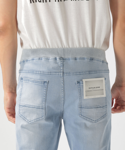 BAYFLOW（ベイフロー）の「スソシャーリングデニム 19AW（デニムパンツ・メンズ・クリアブルー/アクア・SMALL/MEDIUM/LARGE）」の14枚目の写真