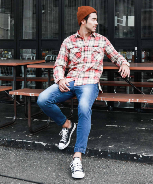 BAYFLOW（ベイフロー）の「スソシャーリングデニム 19AW（デニムパンツ・メンズ・クリアブルー/アクア・SMALL/MEDIUM/LARGE）」の19枚目の写真