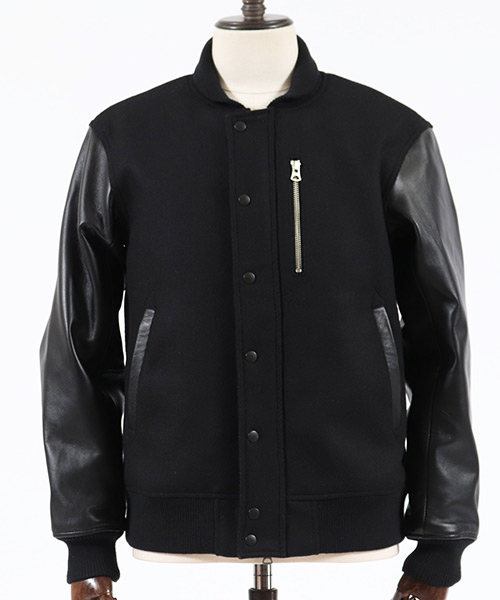 CAMBIO（カンビオ）の「mj6578-イタリアンウール×レザースタジャン