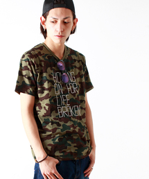 WEGO | WEGO/カモフラペンシルロゴTシャツ(Tシャツ/カットソー)