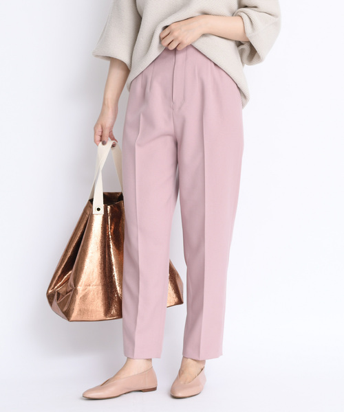 DouDou（ドゥドゥ）の「ゆるテーパードパンツ（その他パンツ・レディース・ピンク/チャコールグレー/ベージュ・38/36）」の21枚目の写真