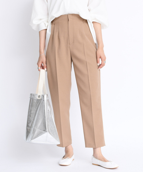 DouDou（ドゥドゥ）の「ゆるテーパードパンツ（その他パンツ・レディース・ピンク/チャコールグレー/ベージュ・38/36）」の14枚目の写真