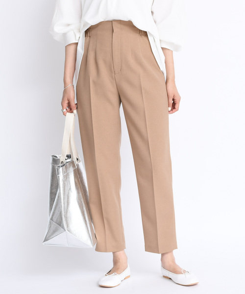 DouDou（ドゥドゥ）の「ゆるテーパードパンツ（その他パンツ・レディース・ピンク/チャコールグレー/ベージュ・38/36）」の13枚目の写真