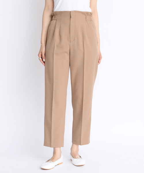 DouDou（ドゥドゥ）の「ゆるテーパードパンツ（その他パンツ・レディース・ピンク/チャコールグレー/ベージュ・38/36）」の12枚目の写真