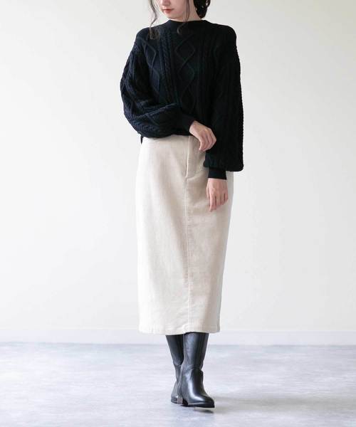 menue（メヌエ）の「3cmヒール サイドジップ ロングブーツ（ブーツ・レディース・ブラック/ダークブラウン・XS/S/M/L/LL/3L）」の4枚目の写真