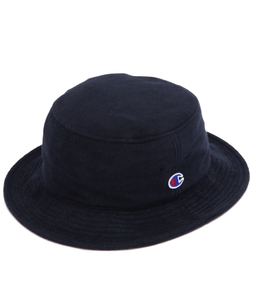 green label relaxing（グリーンレーベルリラクシング）の「[チャンピオン] Champion PILE バケットハット ◆（ハット・メンズ・ホワイト/ブラック/グレー/ロイヤルブルー/ネイビー・フリー）」の5枚目の写真