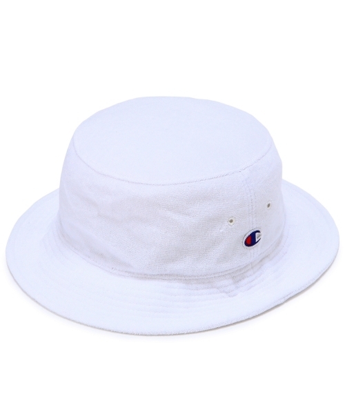 green label relaxing（グリーンレーベルリラクシング）の「[チャンピオン] Champion PILE バケットハット ◆（ハット・メンズ・ホワイト/ブラック/グレー/ロイヤルブルー/ネイビー・フリー）」の2枚目の写真