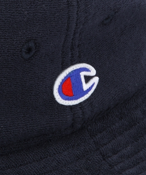 green label relaxing（グリーンレーベルリラクシング）の「[チャンピオン] Champion PILE バケットハット ◆（ハット・メンズ・ホワイト/ブラック/グレー/ロイヤルブルー/ネイビー・フリー）」の7枚目の写真