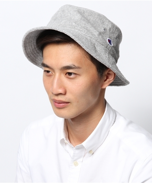 green label relaxing（グリーンレーベルリラクシング）の「[チャンピオン] Champion PILE バケットハット ◆（ハット・メンズ・ホワイト/ブラック/グレー/ロイヤルブルー/ネイビー・フリー）」の10枚目の写真