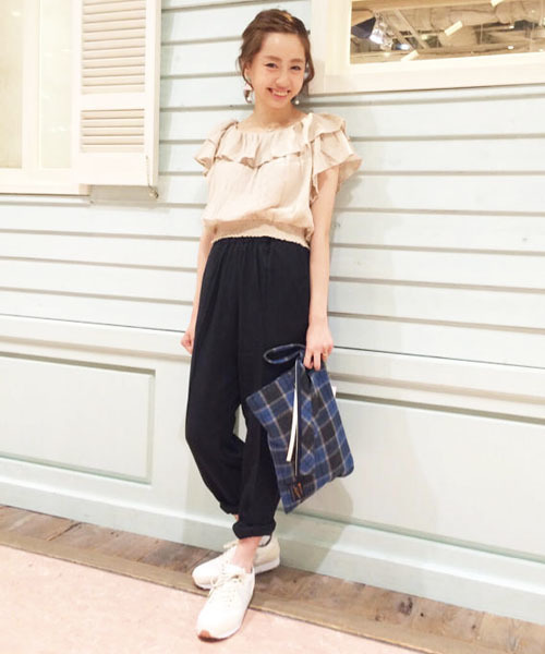 Kastane（カスタネ）の「【Kastane】テンセルテーパードPT（その他パンツ・レディース・ブラック・FREE）」の5枚目の写真